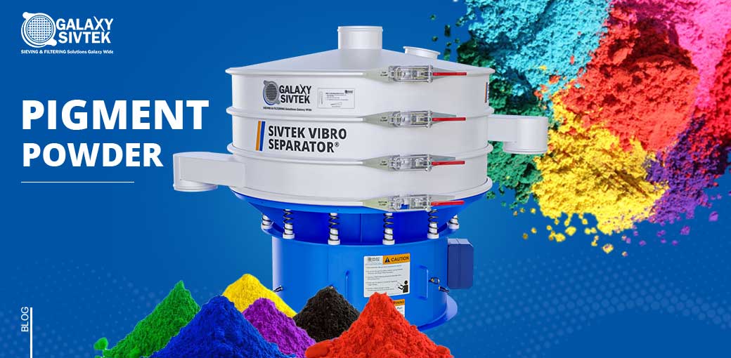 screening powder paint with vibro sifter